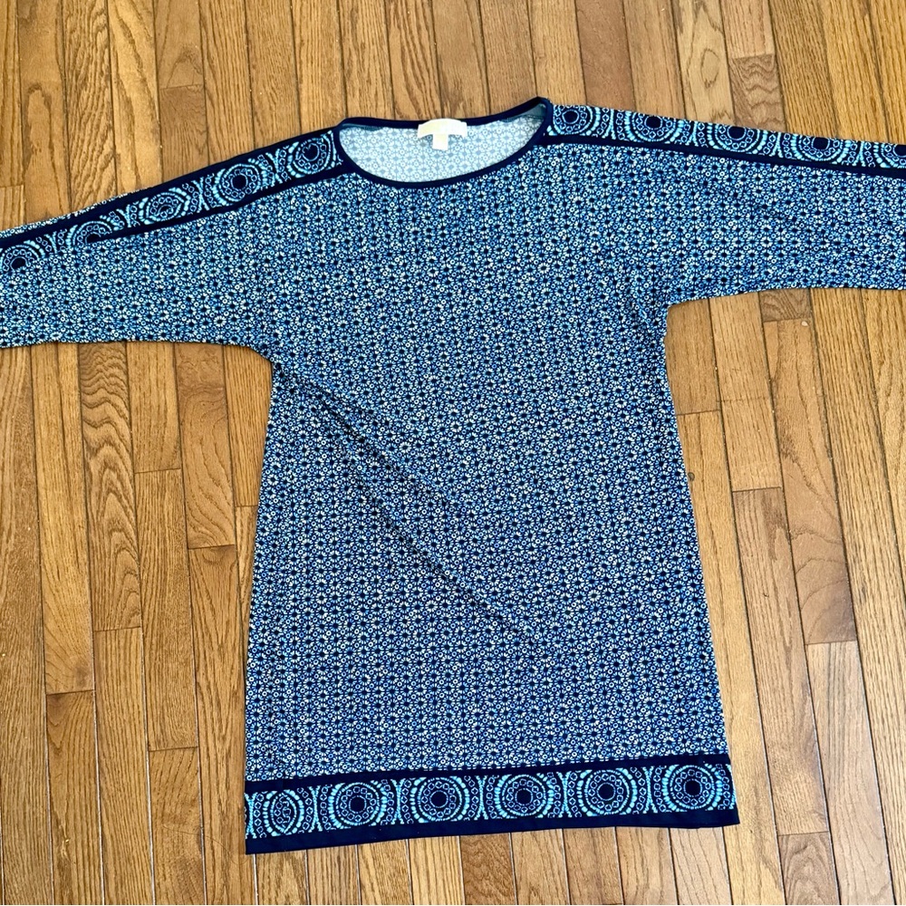 MICHAEL Michael Kors Blue Long Sleeve Dress